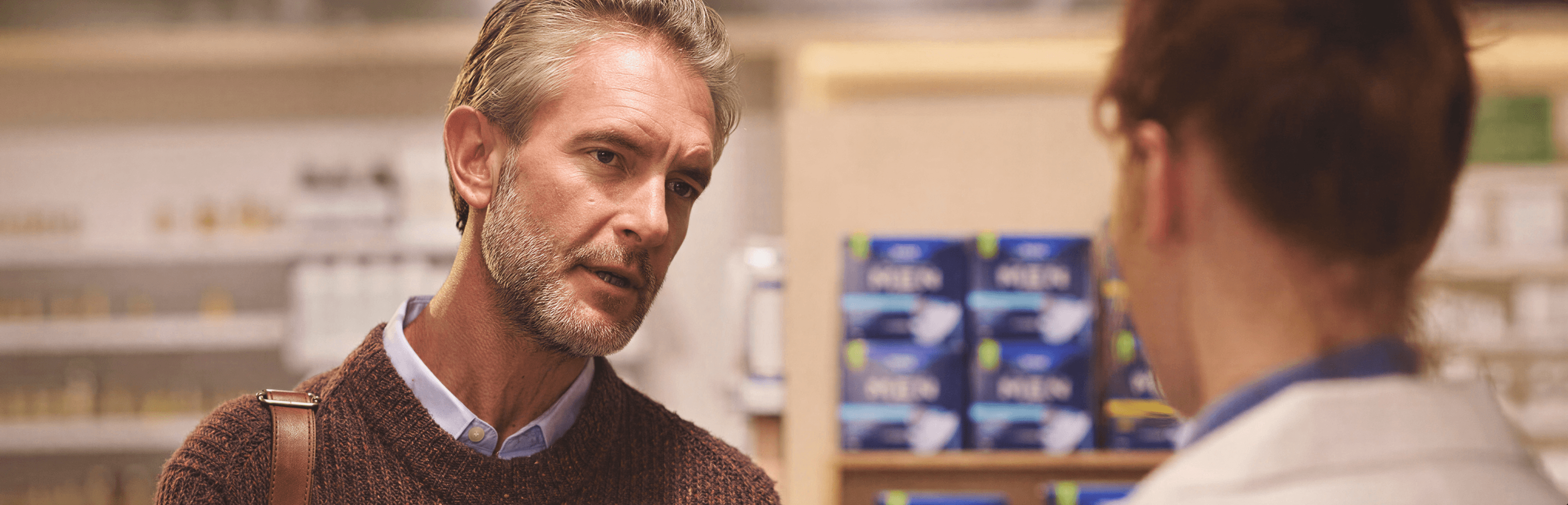TENA Men campaign still
